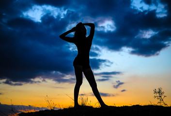 Silhouette of a girl