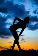 Silhouette of a girl