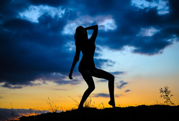 Silhouette of a girl