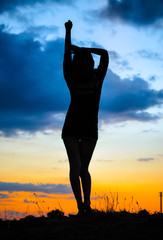 Silhouette of a girl