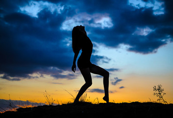 Silhouette of a girl