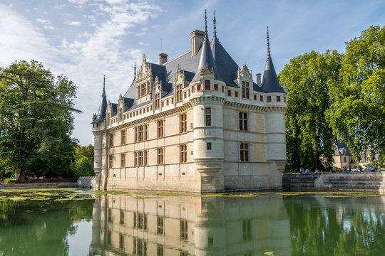 Chateau de Azay-le-Rideau. France. Chateau of the Loire Valley