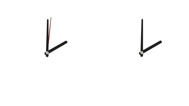 Spinning clock tips.
Animation of clock elements with alpha mask.