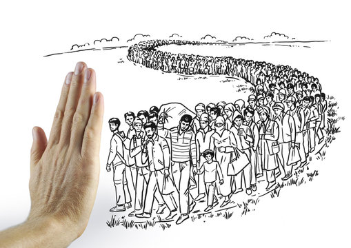 Fl&uuml;chtlinge Einwanderung