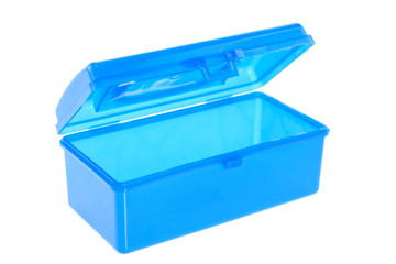 Plastic container / Plastic container on white background.