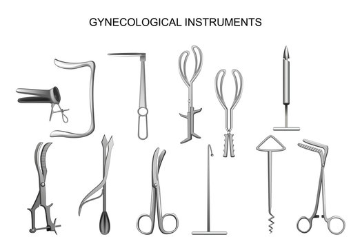 set gynecological obstetrical instrumentsset