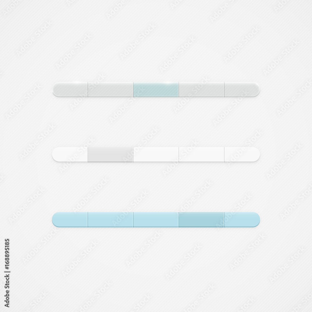 Poster simple clean vector navigation bar drop down menu template set