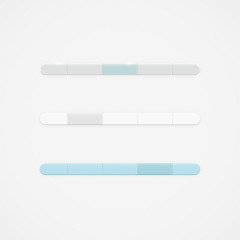 Fototapeta premium Simple clean vector navigation bar drop down menu template set