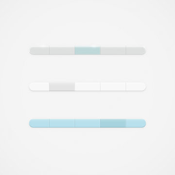 Simple Clean Vector Navigation Bar Drop Down Menu Template Set