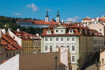 Obraz premium Quartiere di Mala Strana nel centro storico di Praga