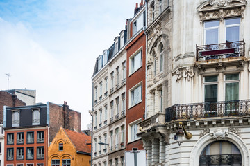 street view of downtown in Lille, France