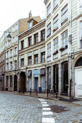 street view of downtown in Lille, France