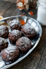 Chocolate profiteroles