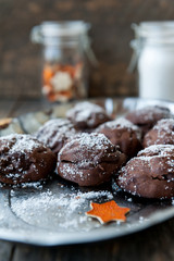 Chocolate profiteroles