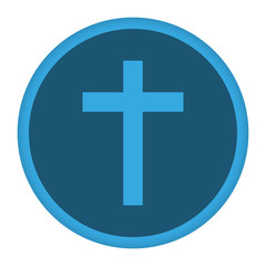 Fototapeta premium App Icon blau Friedhof