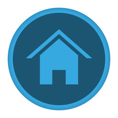 App Icon blau Haus