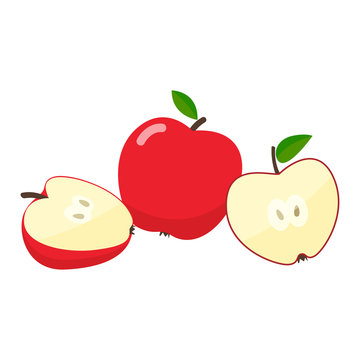 Apples cartoon illustration