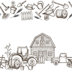 Farming agricultural borders