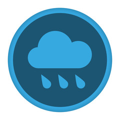 App Icon blau Regenwolke