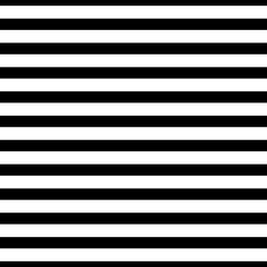 Horizontal stripes seamless vector pattern. Simple basic background ornament in black and white.