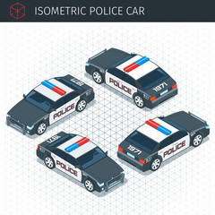 Isometric police car © Genestro