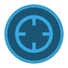 App Icon blau Fadenkreuz