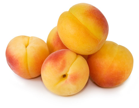 Isolated image of peach close-up