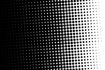 Halftone pattern. Comic background. Dotted retro backdrop with circles, dots. 