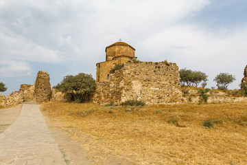 detail of the church in Jvari Monastery, a Georgian Orthodox monastery near Mtskheta, eastern Georgia
