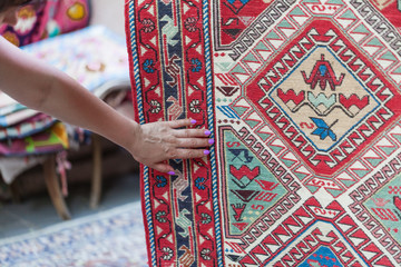 Georgian carpets handmade with national ornaments