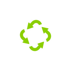 Recycling ecology thin line vector icon. Protection of the environment and nature linear sign. Ecological symbol for infographic, website or app.