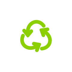 Recycling ecology thin line vector icon. Protection of the environment and nature linear sign. Ecological symbol for infographic, website or app.