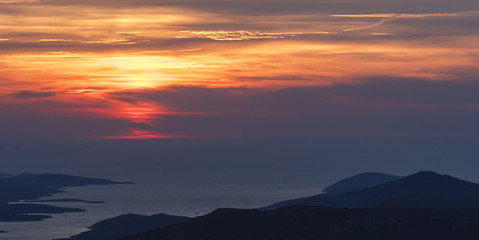 Sveti Nikola highest peak on the island of Hvar