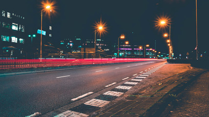 Light Trails on Street