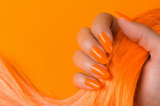 24pcs Long Square Pastel Orange French Floral Fake Nail Press On Nails  False | eBay