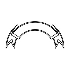 Ribbon banner isolated icon vector illustration graphic design