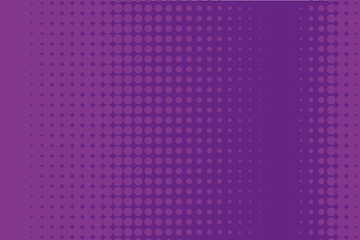 Comic pattern. Halftone background. Purple, violet color. 