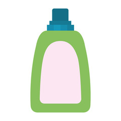 colorful silhouette of liquid soap bottle vector illustration