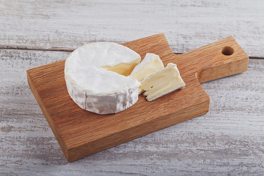 Soft french cheese of camembert.