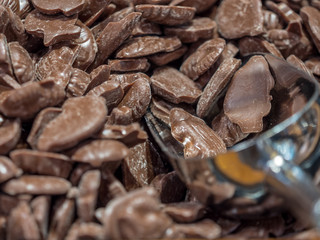 Schokoladenstücke zum Verkauf