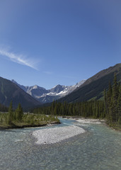 Numa Mountain at the Ochre Paint Pots in Kootenay National Park, Alberta, Canada