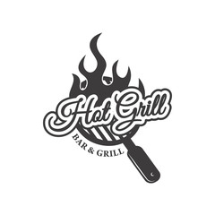 Fresh beef emblem on white background on white background. Design element for logo, label, emblem, sign. Vector illustration