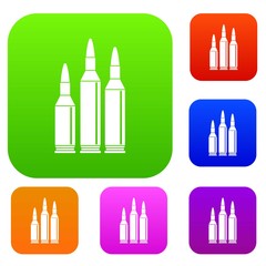 Bullet ammunition set collection