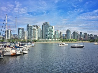 Fototapeta na wymiar Vancouver skyline cityscape 