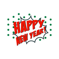 Happy new year and merry christmas. Vector illustration