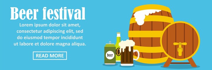 Beer festival banner horizontal concept