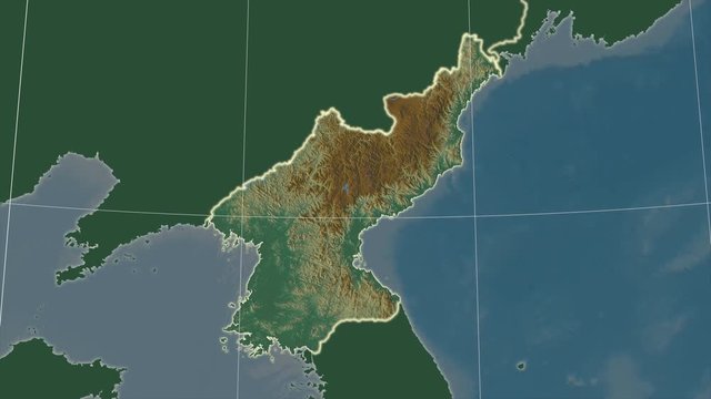 North Korea and neighborhood. Relief