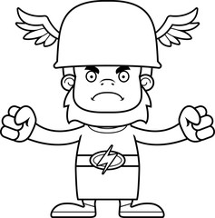 Cartoon Angry Hermes Sasquatch