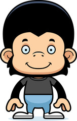 Cartoon Smiling Chimpanzee