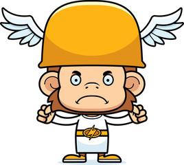 Cartoon Angry Hermes Monkey